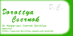 dorottya csernok business card